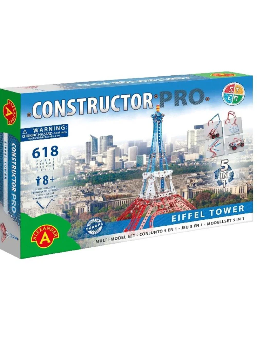 Toys Constructor PRO Eiffel Tower 5 in 1